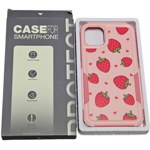 Pink Strawberry iPhone 11 Protective Case